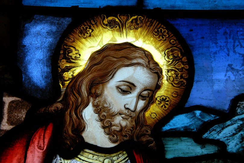 Jesus with bowed head