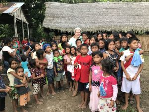 Betsy Miller in ministry with children