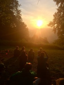 sunrise at camp