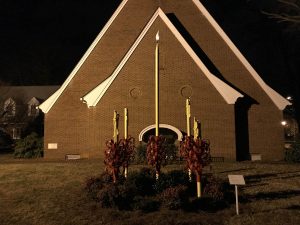 Outdoor Advent candle