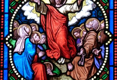 stained glass window, jesus
