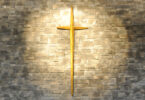 cross on wall