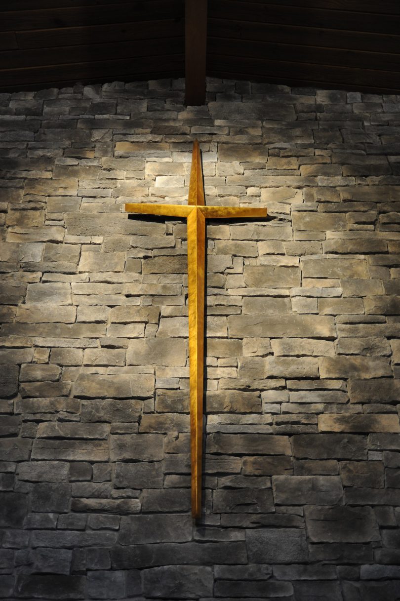 cross on wall