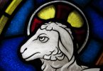 lamb stained glass