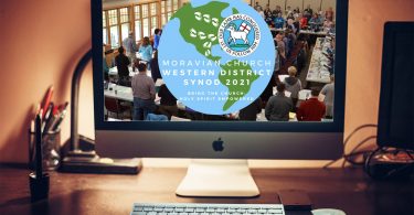Western District Synod image on computer