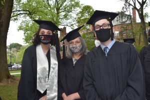 Moravian Seminary graduates in cap and gown