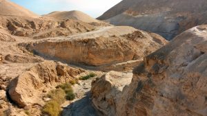 Desert in Judea to illustrate Jesus' temptation
