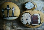 Stones with resurrection images