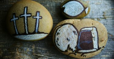 Stones with resurrection images